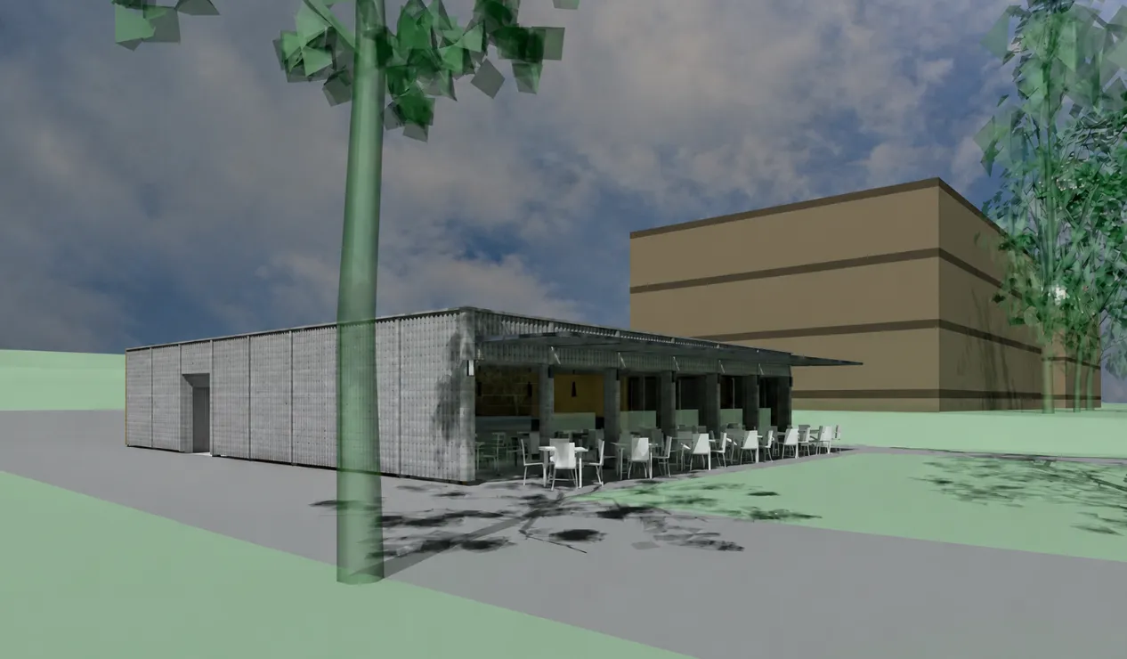 3D-Visualisierung des künftigen Clubhauses
